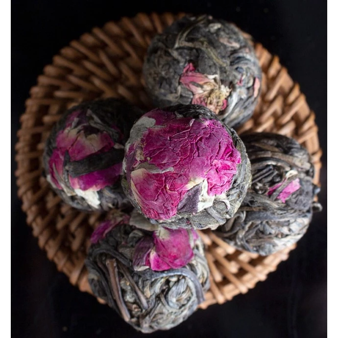 Dried Double Rose Long Zhu Flower 100g - Image 2