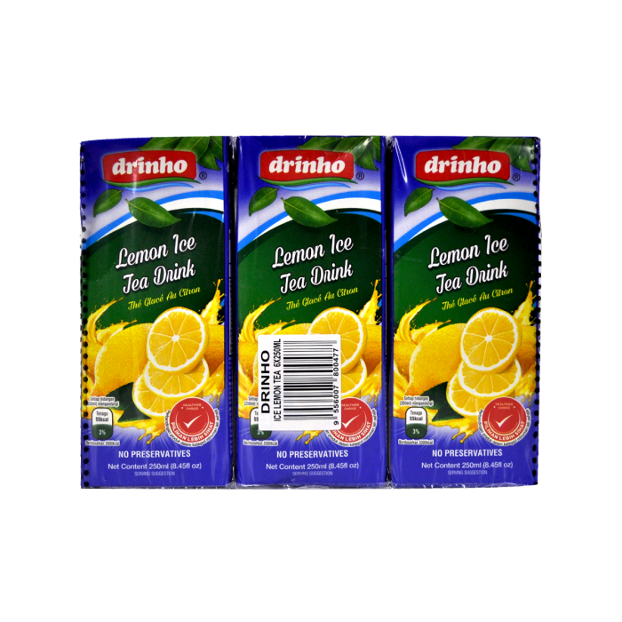 DRINHO Ice Lemon Tea Drink 6x250ml - Image 2