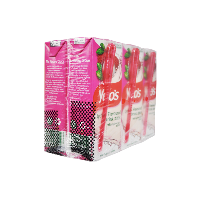 YEOS Lychee Drink 6x250ml - Image 3